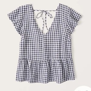 A&F Flutter Sleeve Trapeze Top